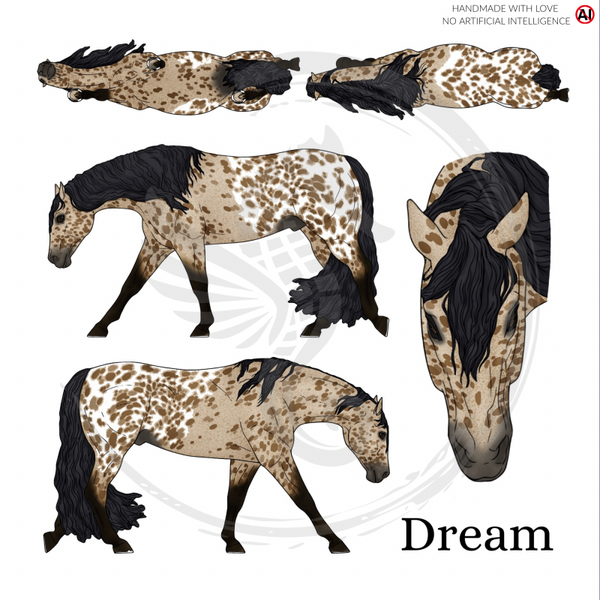 PO // Dream (long mane) - Leopard Blanket Buckskin