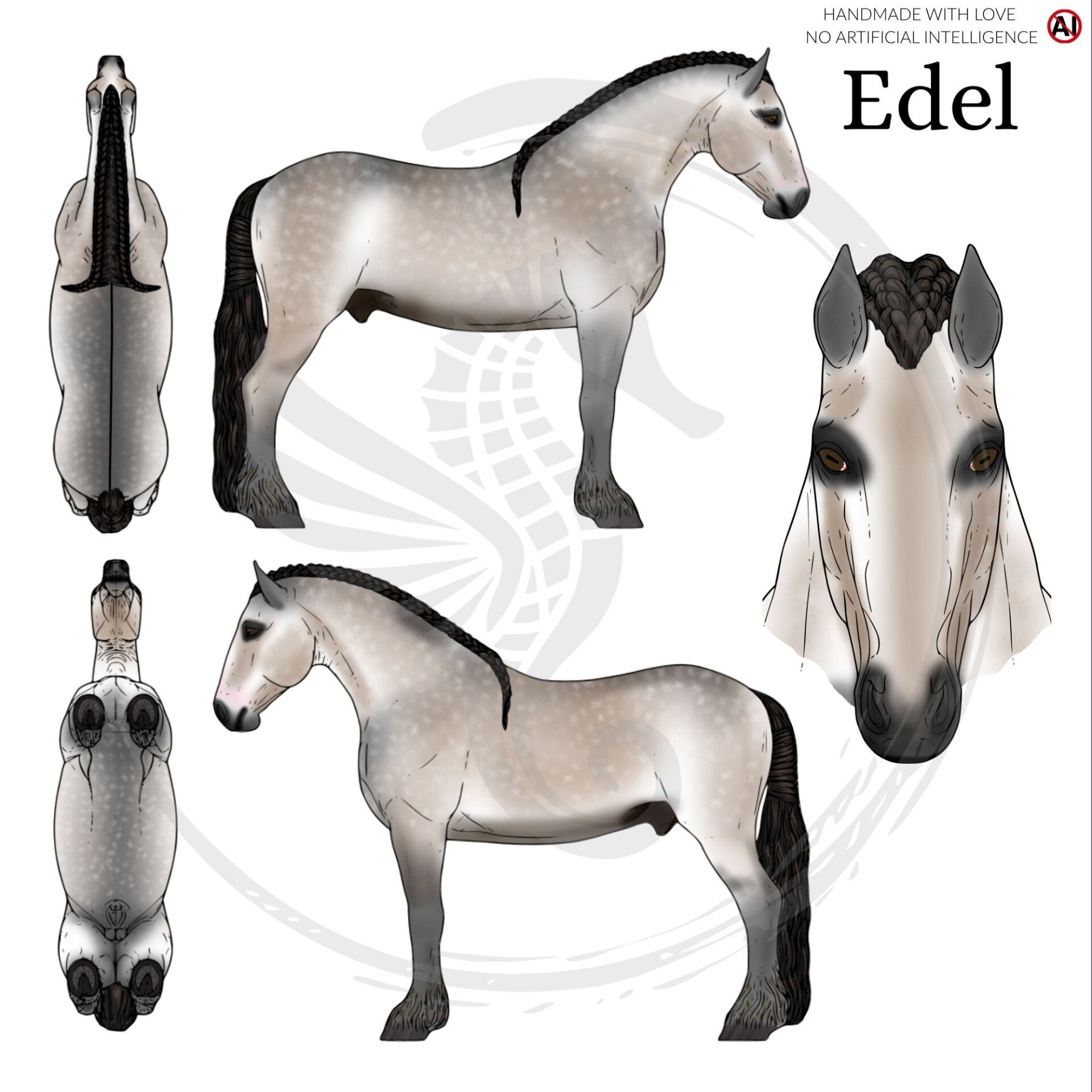 PO // Edel (braided mane) - Rose Grey Dapple
