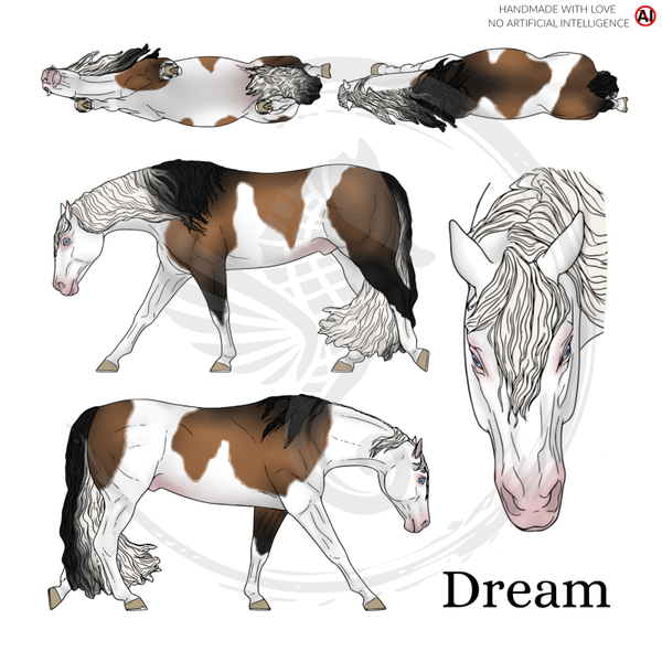 PO // Dream (long mane) - Tobiano Bay