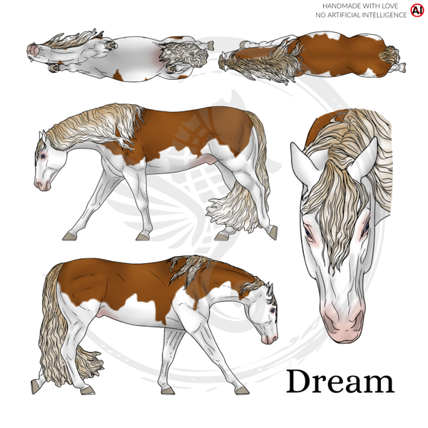 PO // Dream (long mane) - Flaxen Chestnut Splash