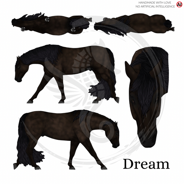 PO // Dream (long mane) - Dapple black