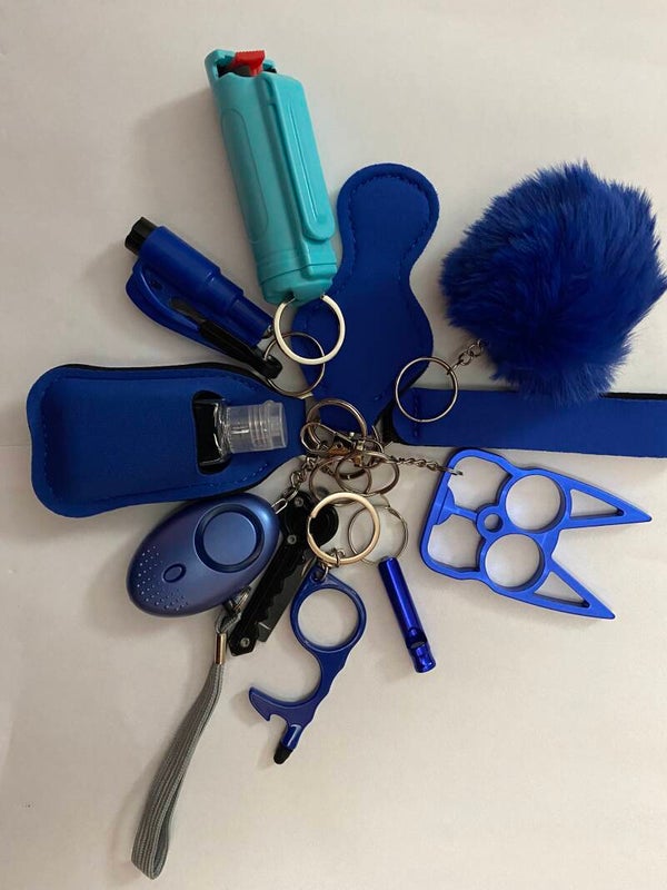 9 Piece Safety Keychain