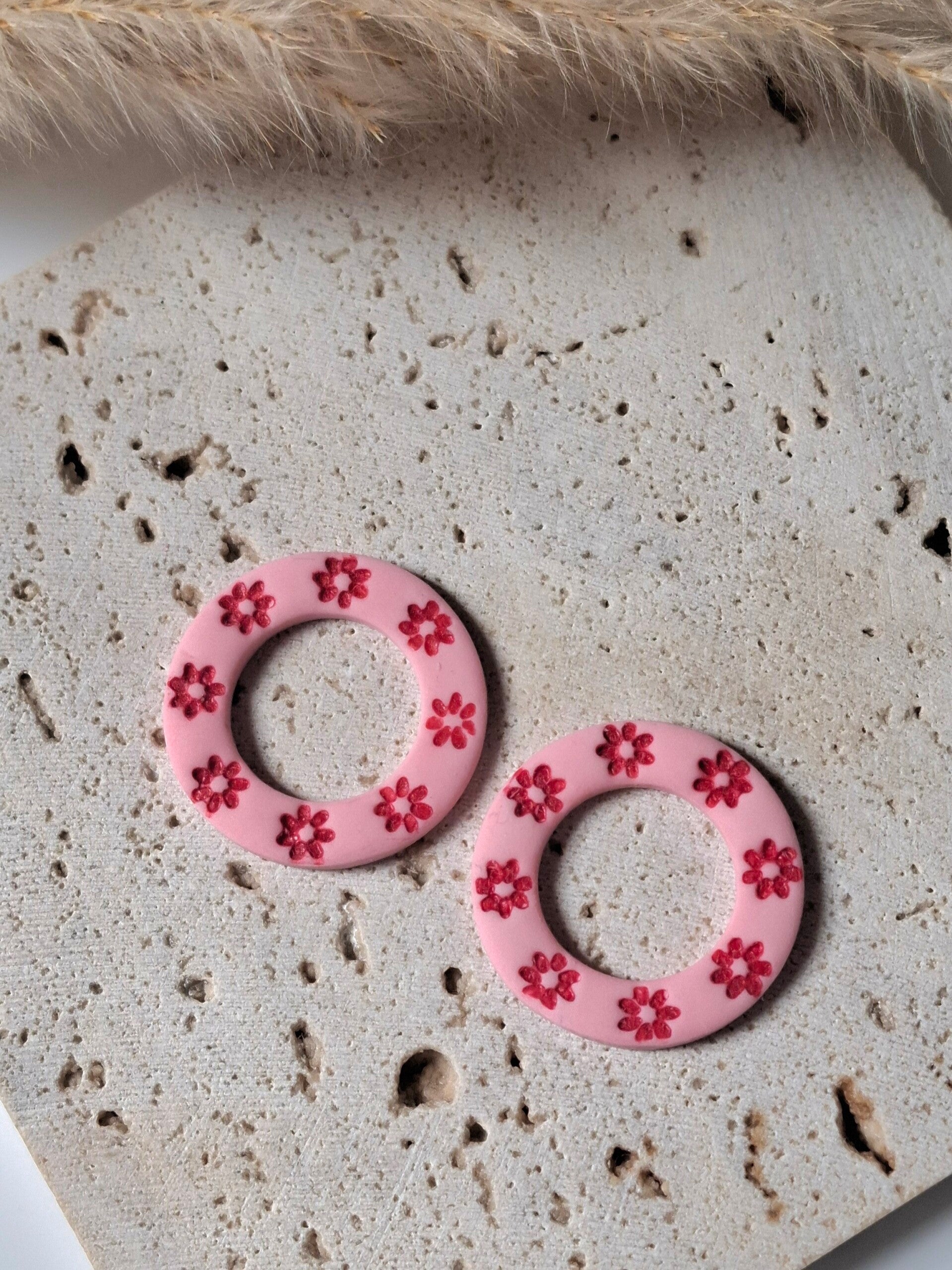 Hanger - Roze met Bloemetjes