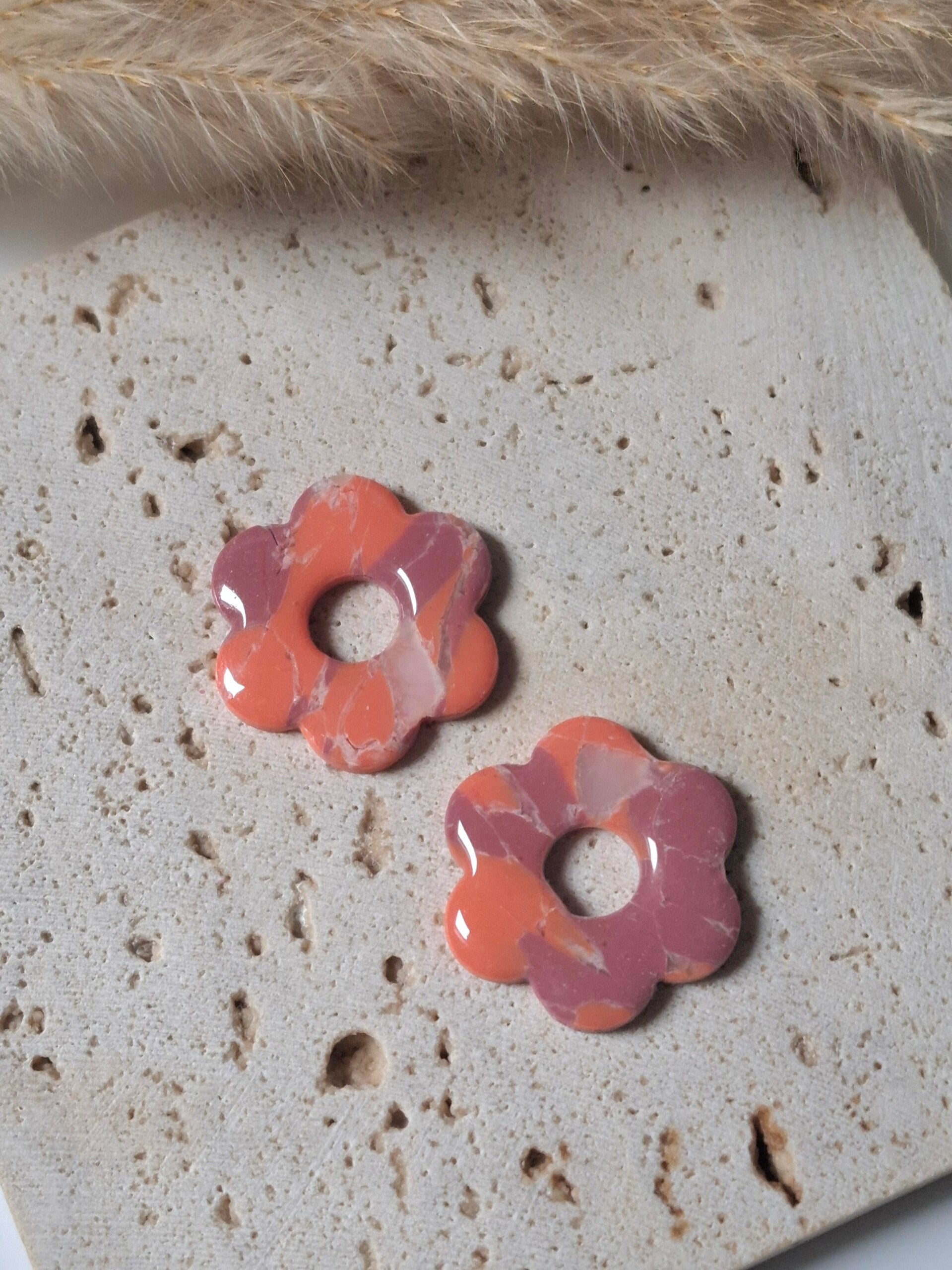 Hanger - Oranje/Paars/Doorzichtig Bloemen