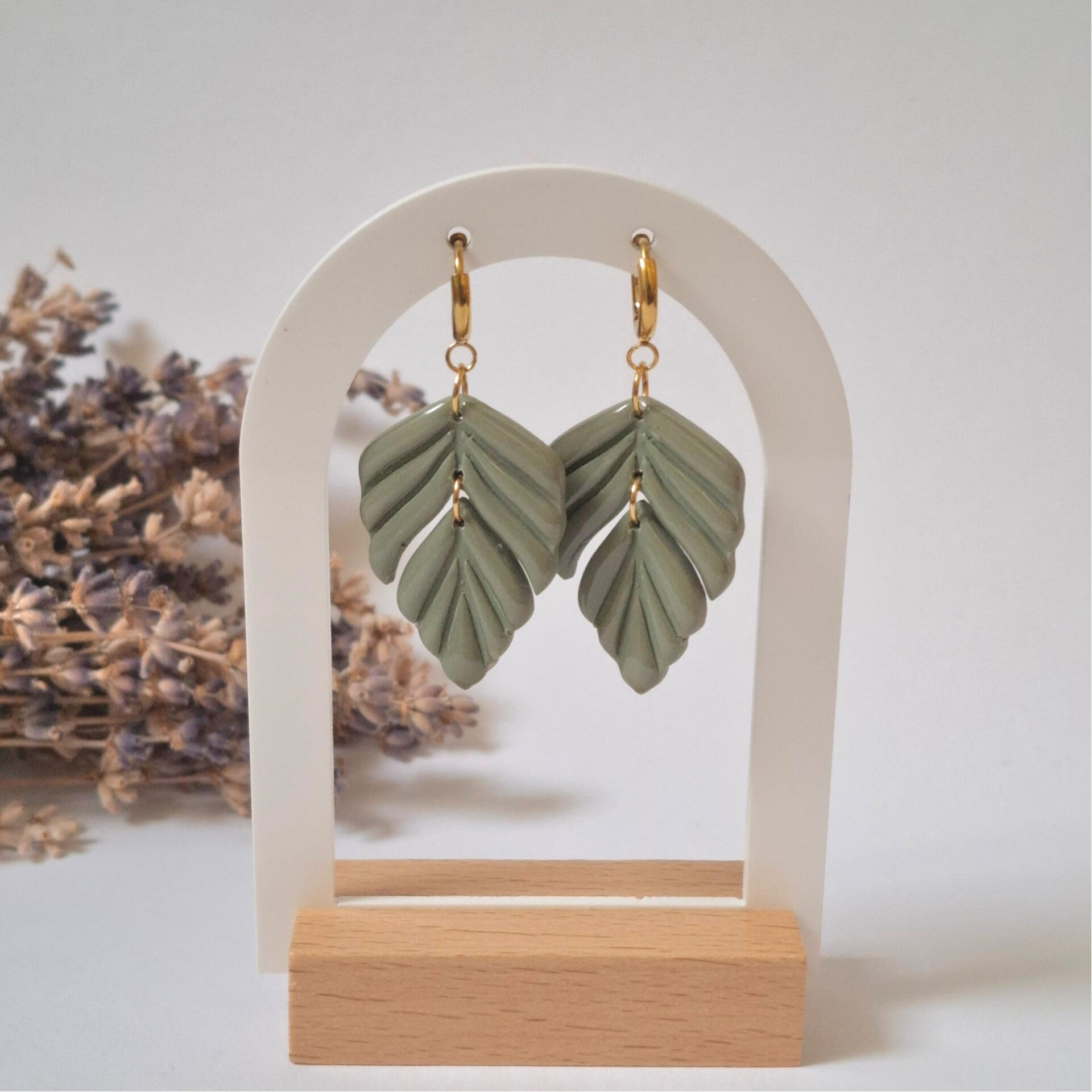 Hanger - Olijfgroen Blaadje
