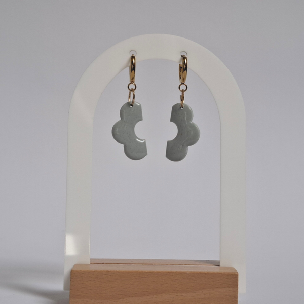 Hanger - Mintgroen Halve Bloem