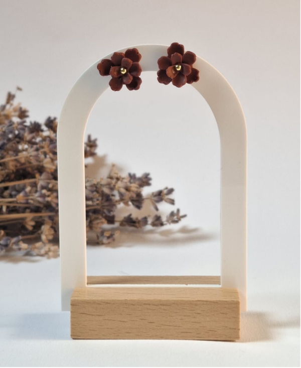 Knopje - Bloem Bordeaux Rood