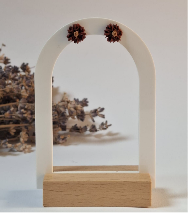 Knopje - Bloem Bordeaux Rood