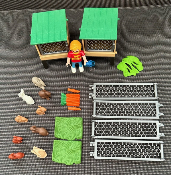 6140 konijnenhok met buitenren