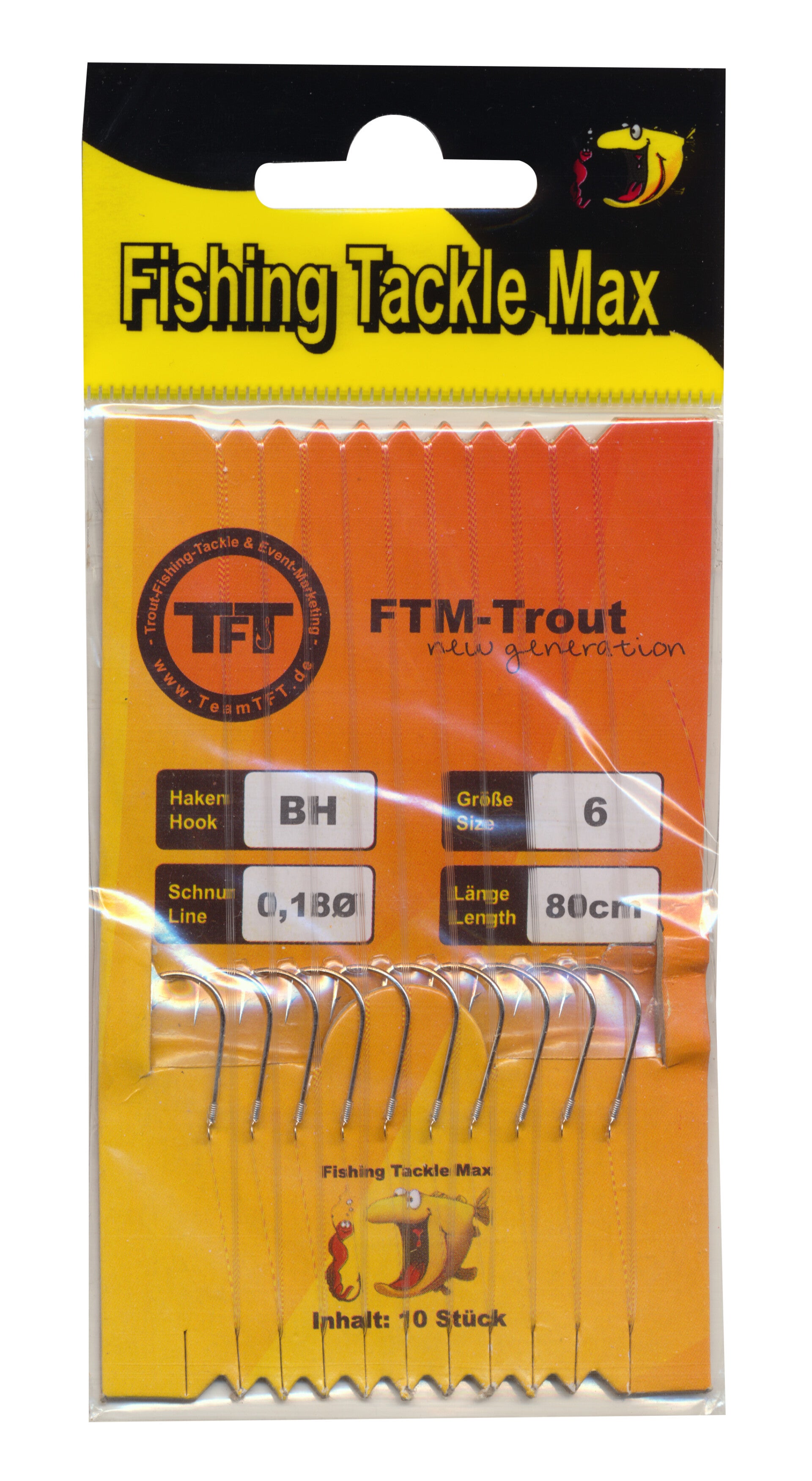 TFT FTM bijenmadenhaak nikkel gebonden 80CM