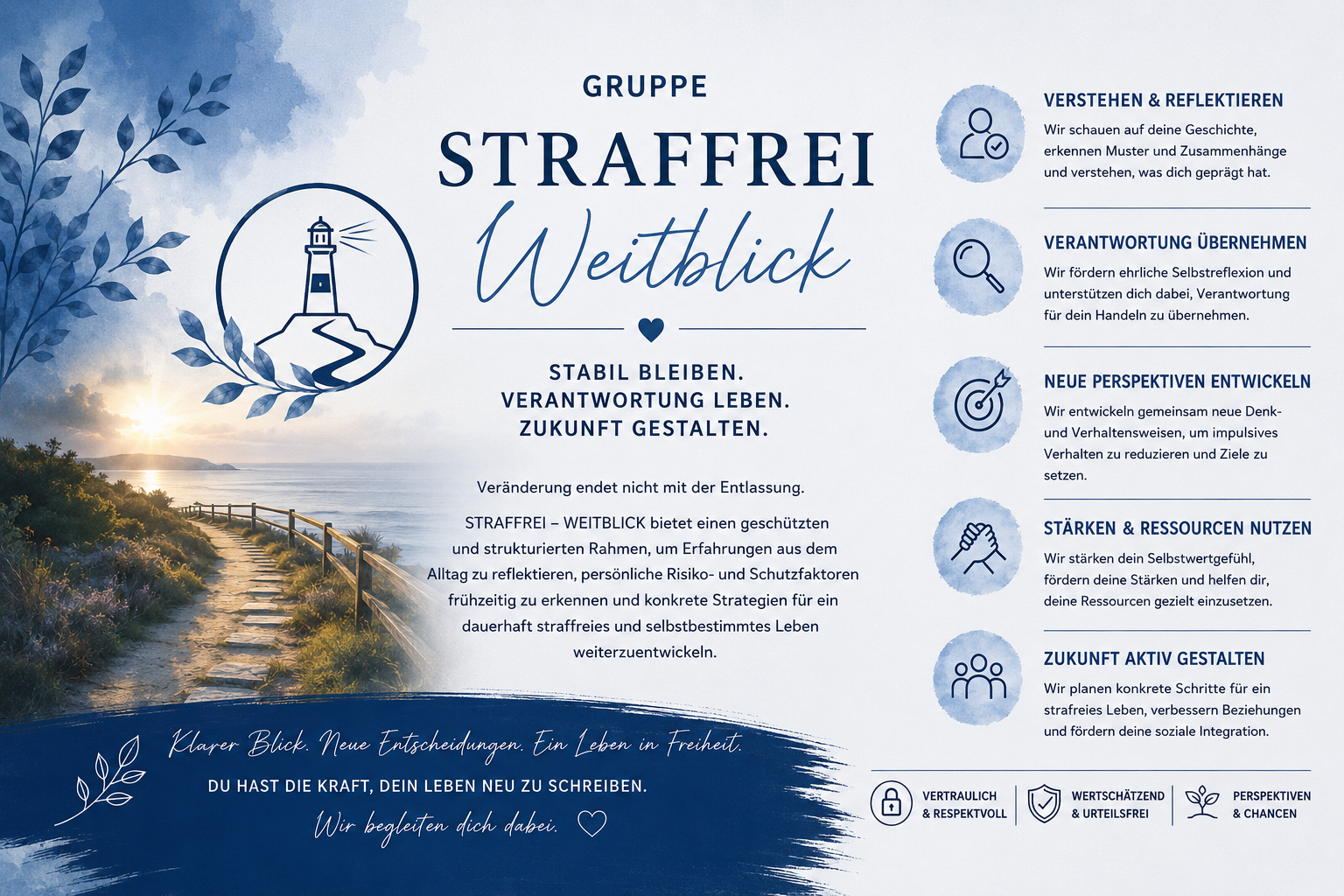 STRAFREI WEITBLICK Gruppe für Entlassene Straffällige Erwachsene