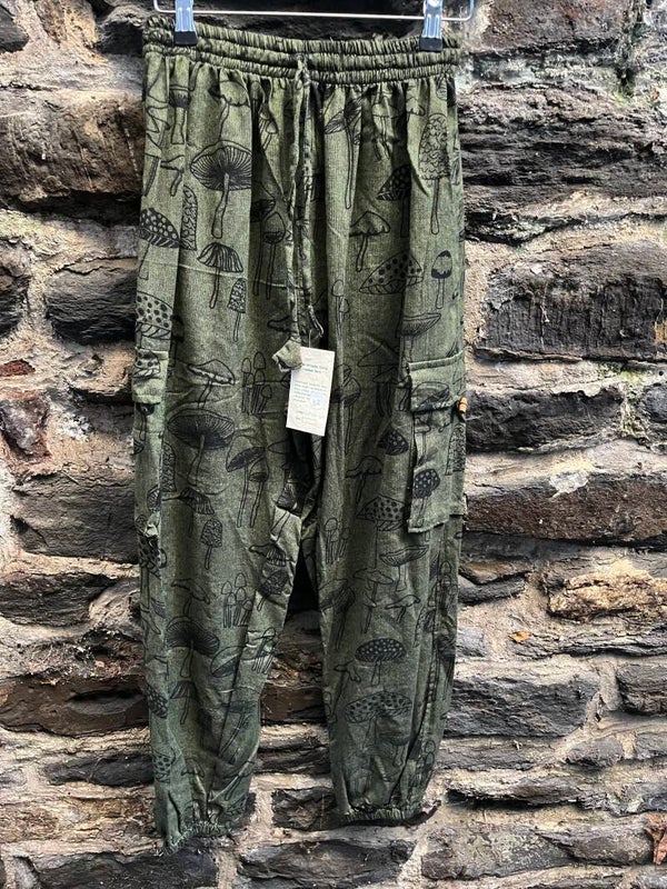 Ladies Toadstool/Mushroom Trousers 8/10/12  (one size)