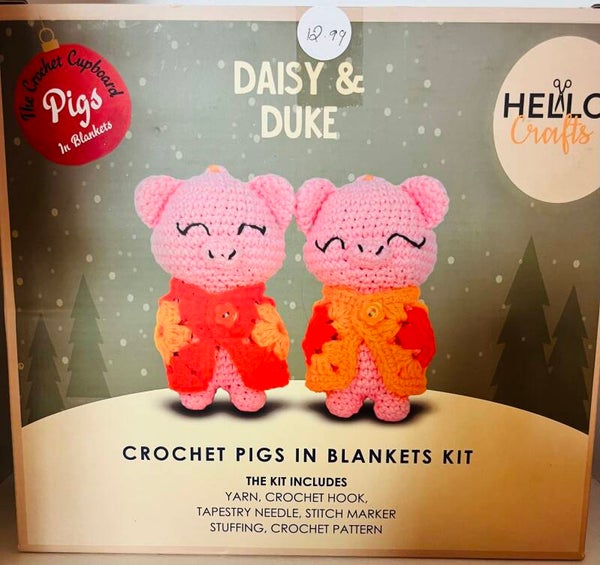 Crochet Pigs In Blankets Kit  Daisy & Duke