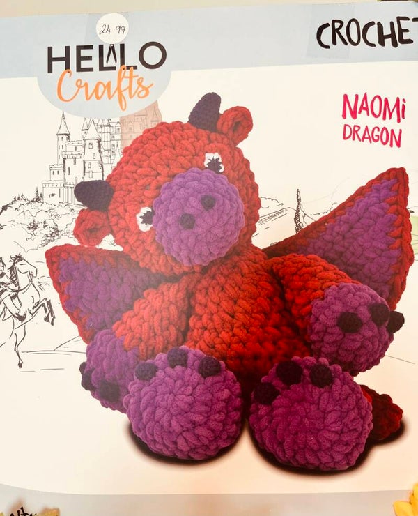 Naomi Dragon Plushie Crochet Kit