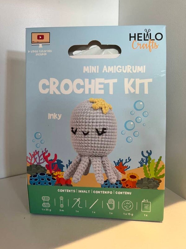 Mini Amigurumi Octopus Crochet Kit