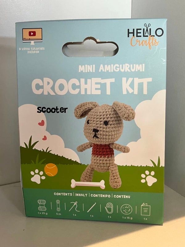 Mini Amigurumi Dog Crochet Kit