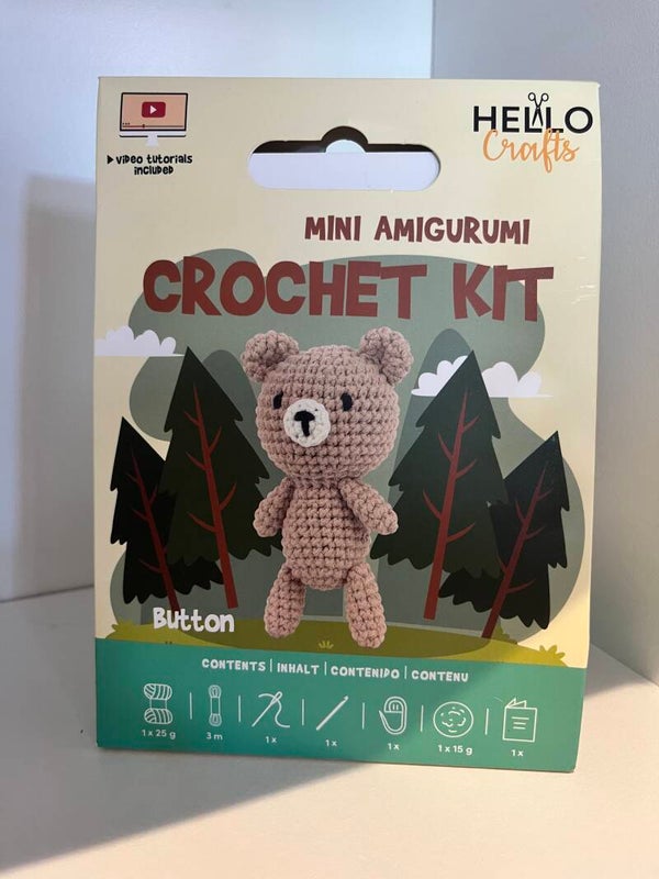 Mini Amigurumi Bear Crochet Kit