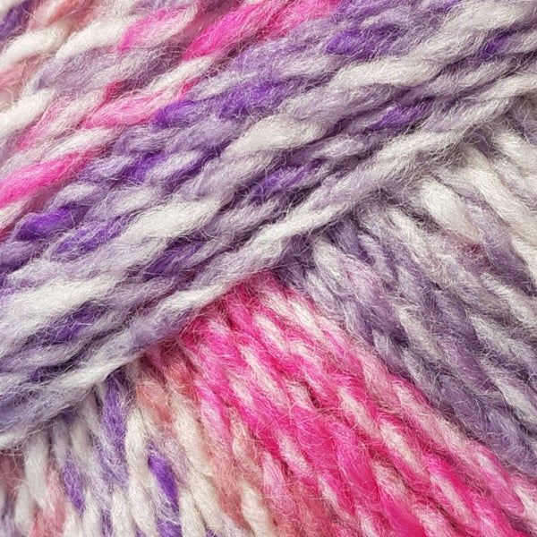 MC108 Pink/Purple Mix Marble Chunky Wool 200g James Brett