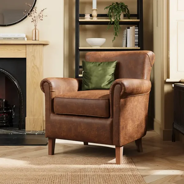 Relaxed Faux Leather Occasional