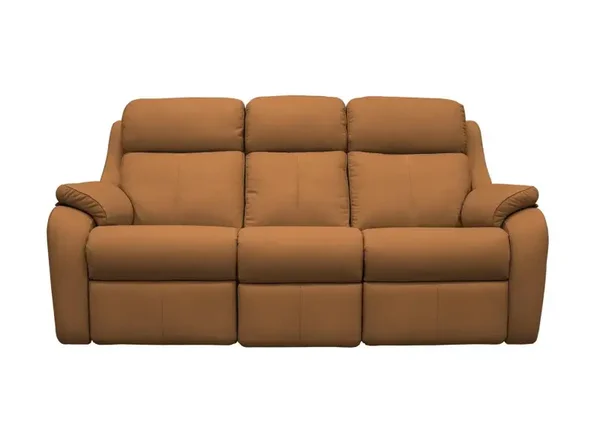 3 Seater Leather Power Recliner Sofa with Power Headrests