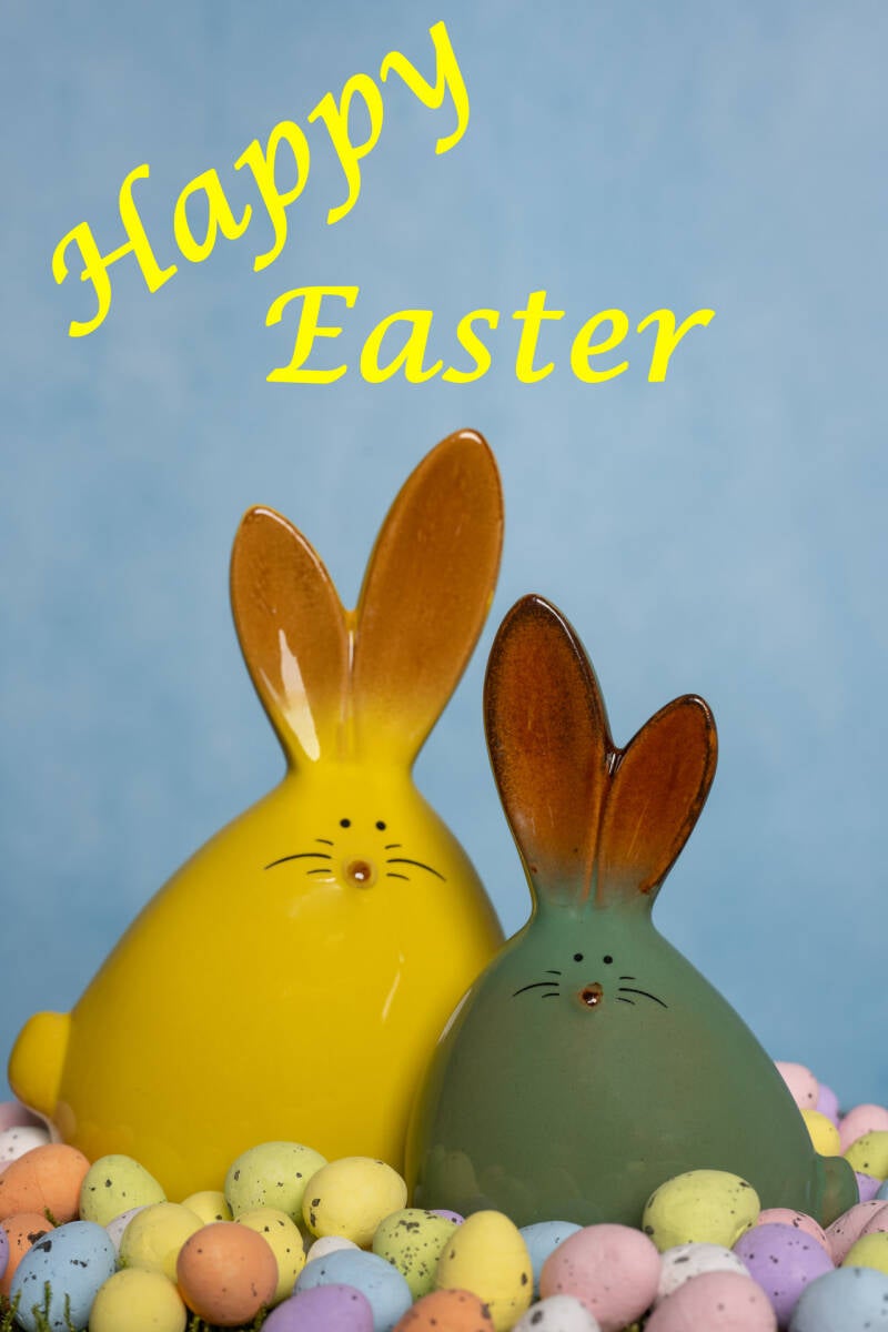 Vrolijk pasen Happy Easter. Paaswens foto van John van de Gazelle Fotografie