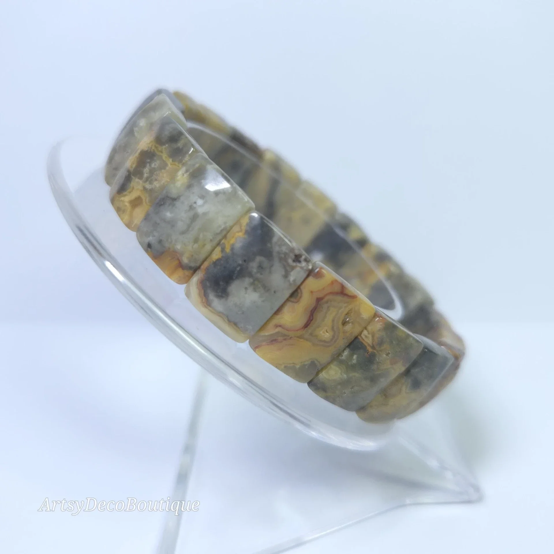 Crazy Lace Agaat brede armband