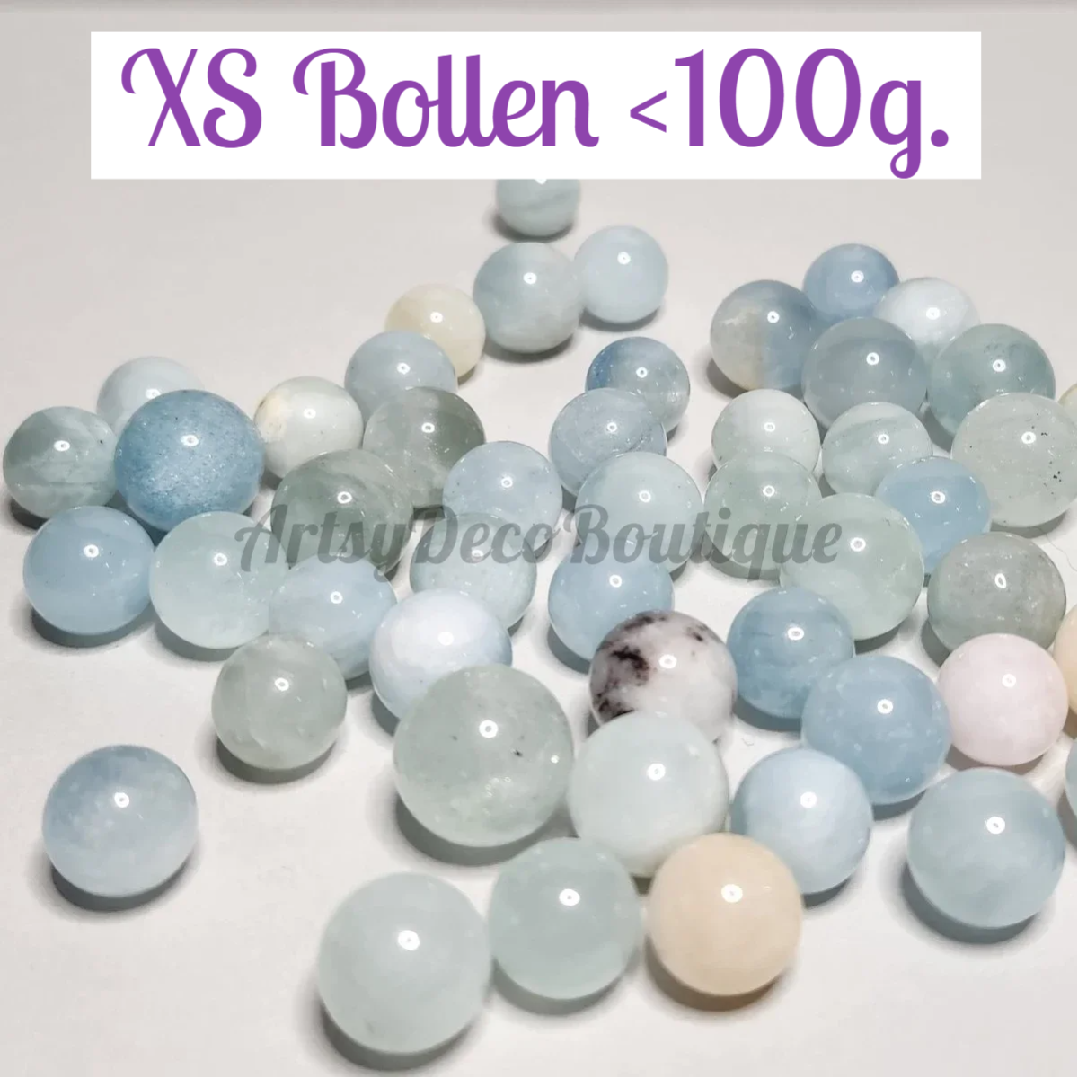 Kristallen parels en minibele bollen ~ fonkelend klein, energetisch verfijnd, als fluisteringen uit de aarde