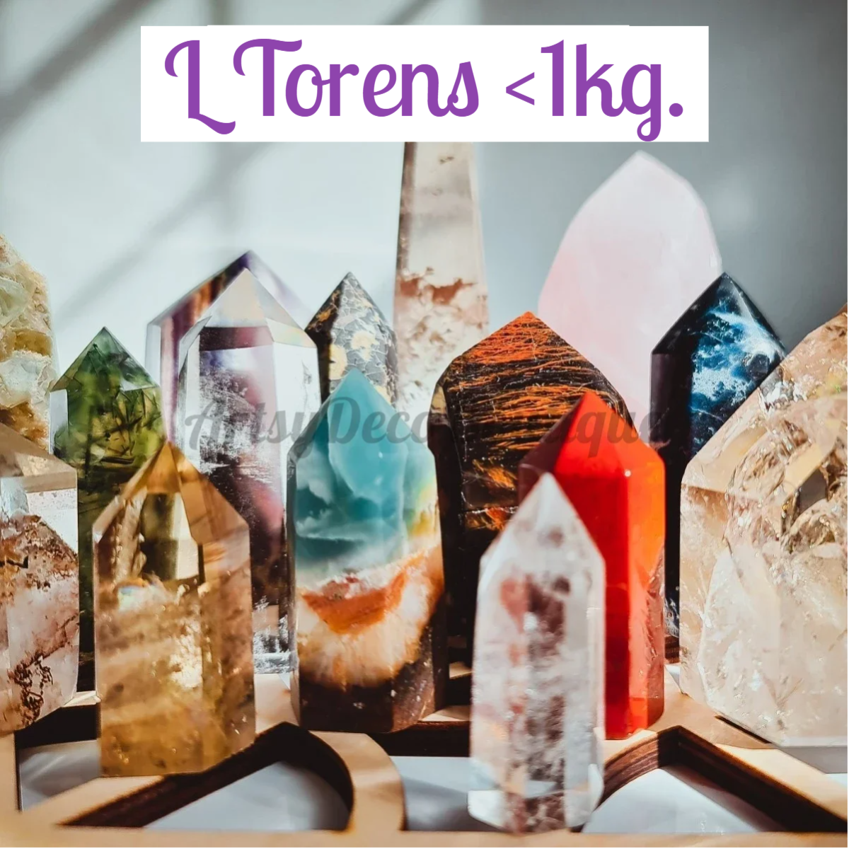 Grote kristallen torens in edelsteen ~ statementstukken vol krachtige uitstraling en diepe energetische werking