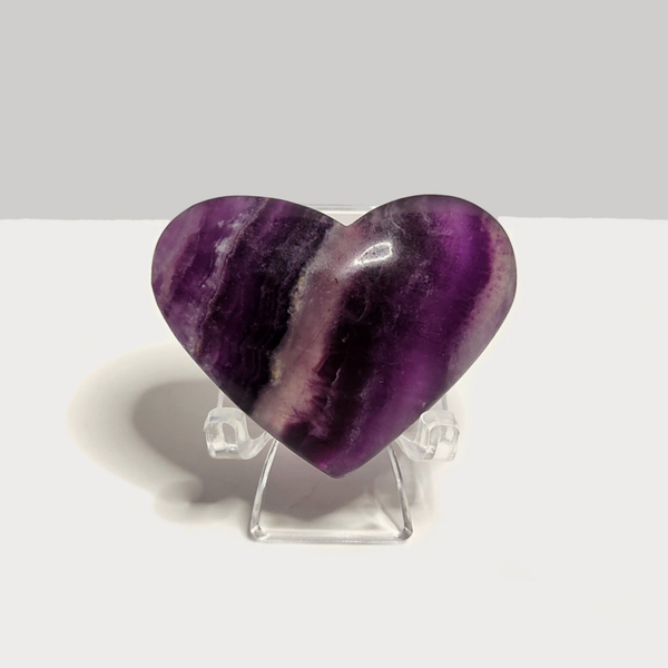 Paars Fluoriet hart 44g