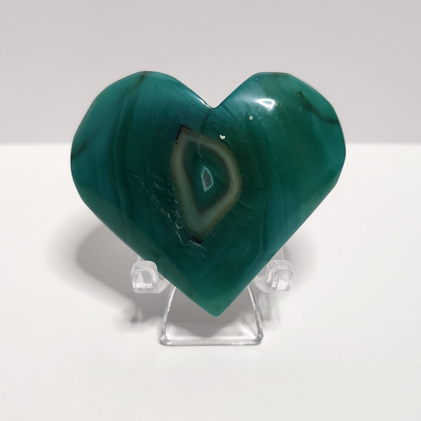 Groen Agaat hart 45g
