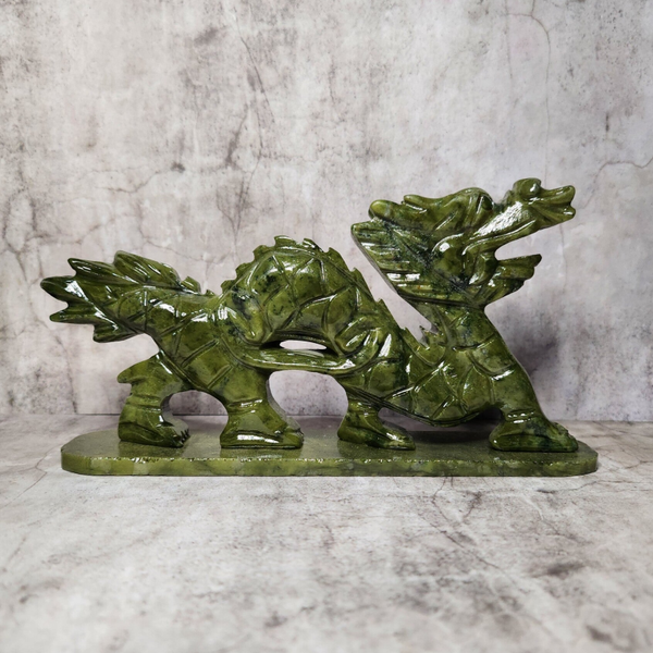 Groene Jade Chinese draak 382g