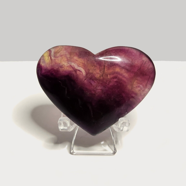 Paars Fluoriet hart 54g