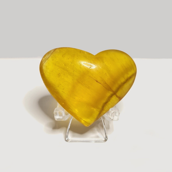 Gele Fluoriet hart 48g