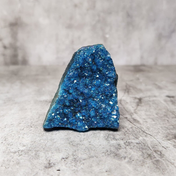 Blauwe aura Kwarts geodes