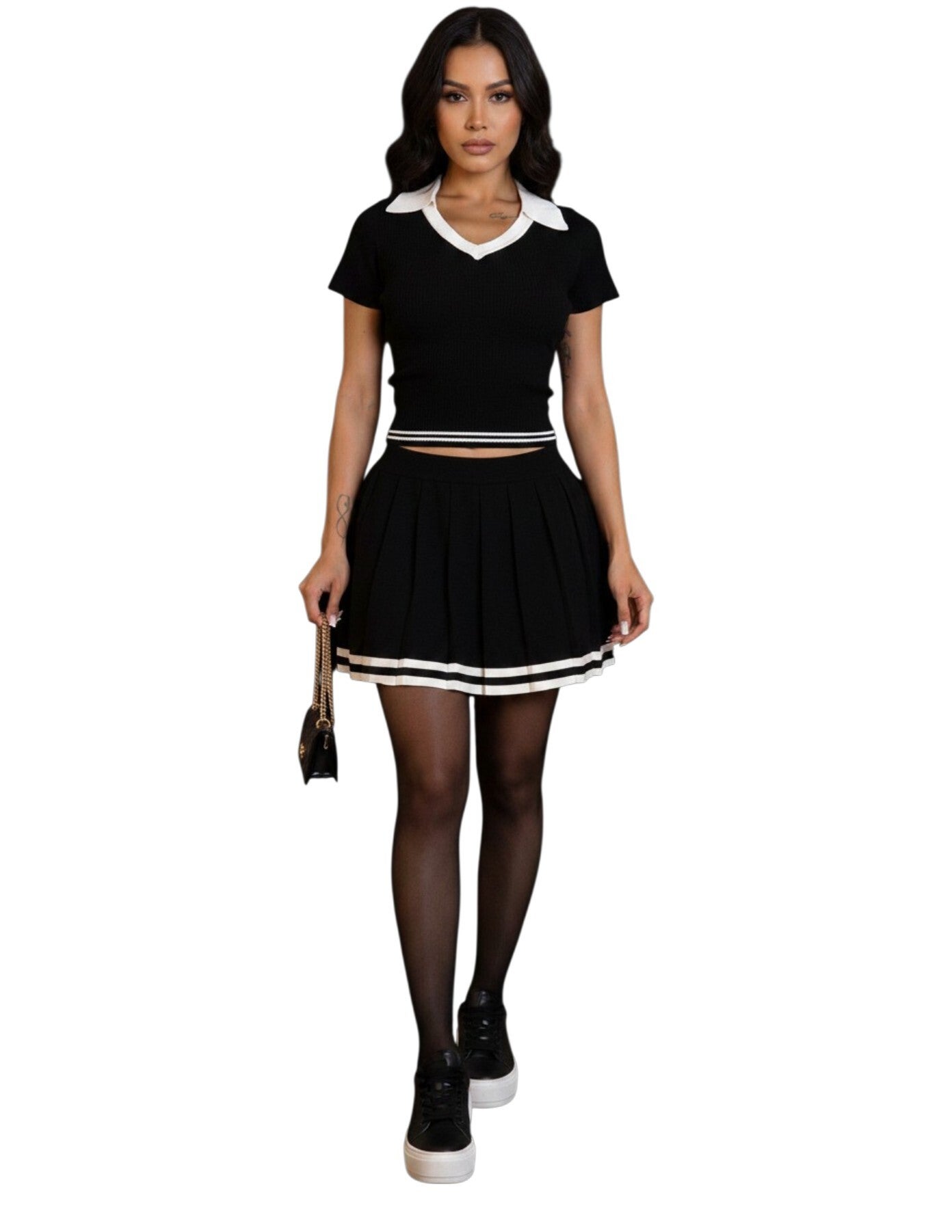 2 piece Top and Skirt Sweat Set