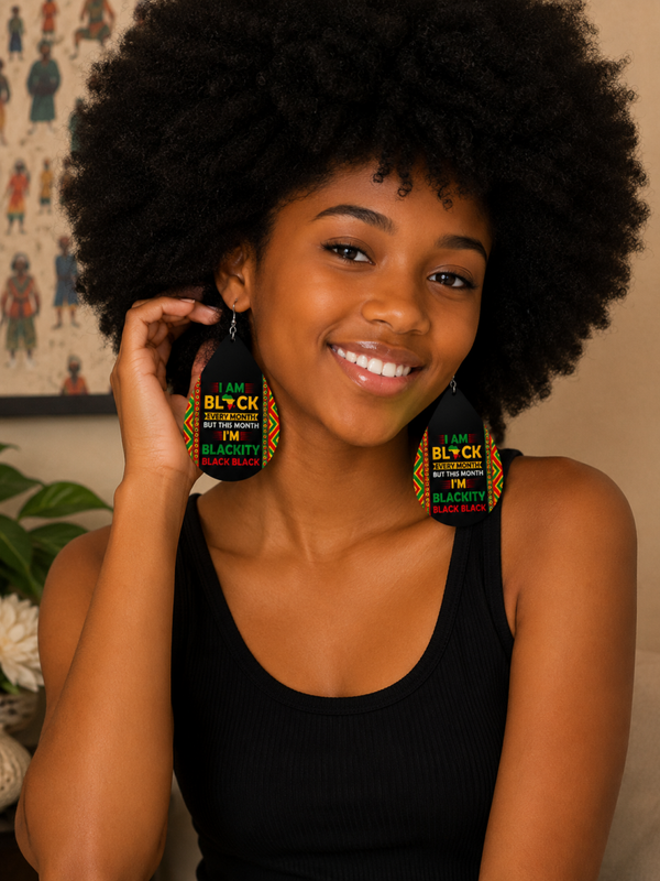 Juneteenth Black History Month Earrings