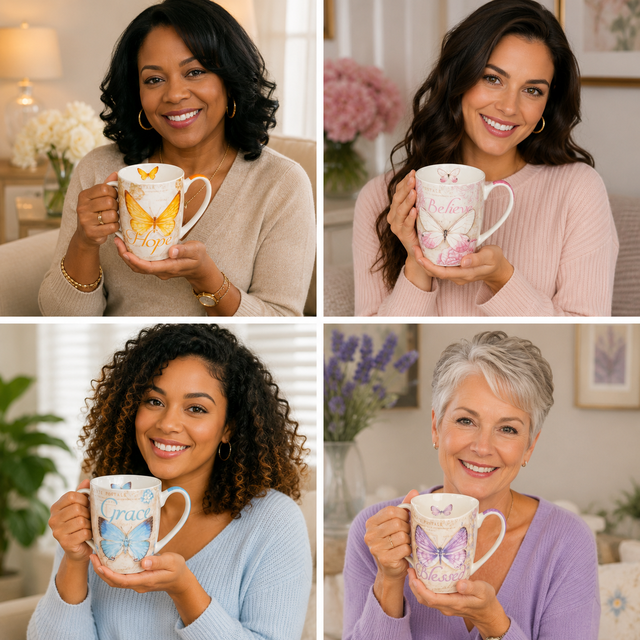 Inspirational Butterfly Mug Collection Set