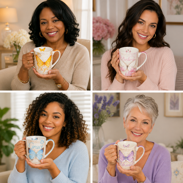 Inspirational Butterfly Mug Collection Set