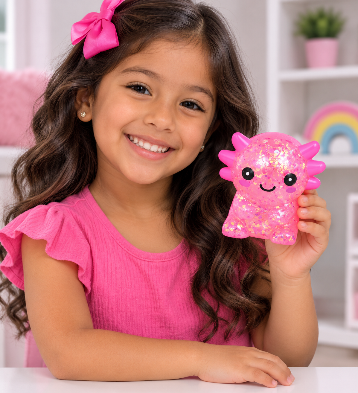 Pink Salamander Stress Relief Toy
