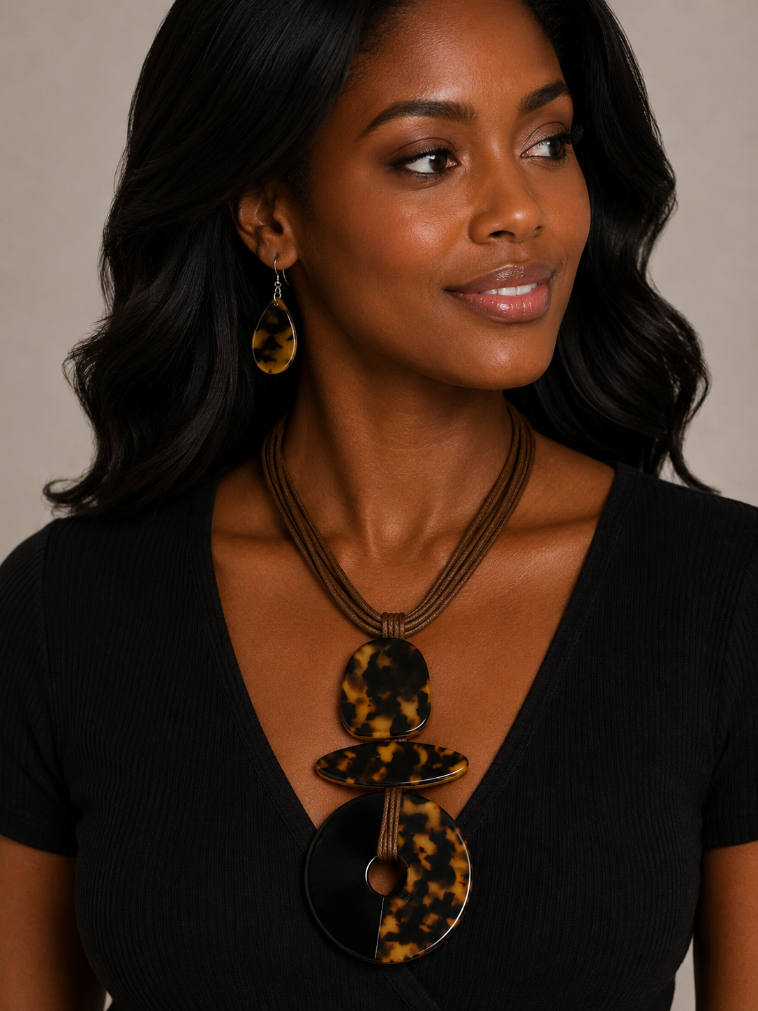 Tortoiseshell Statement Jewelry Set