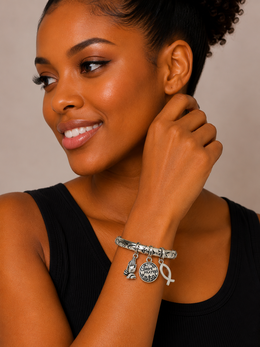 Lord’s Prayer Faith Charm Bracelet