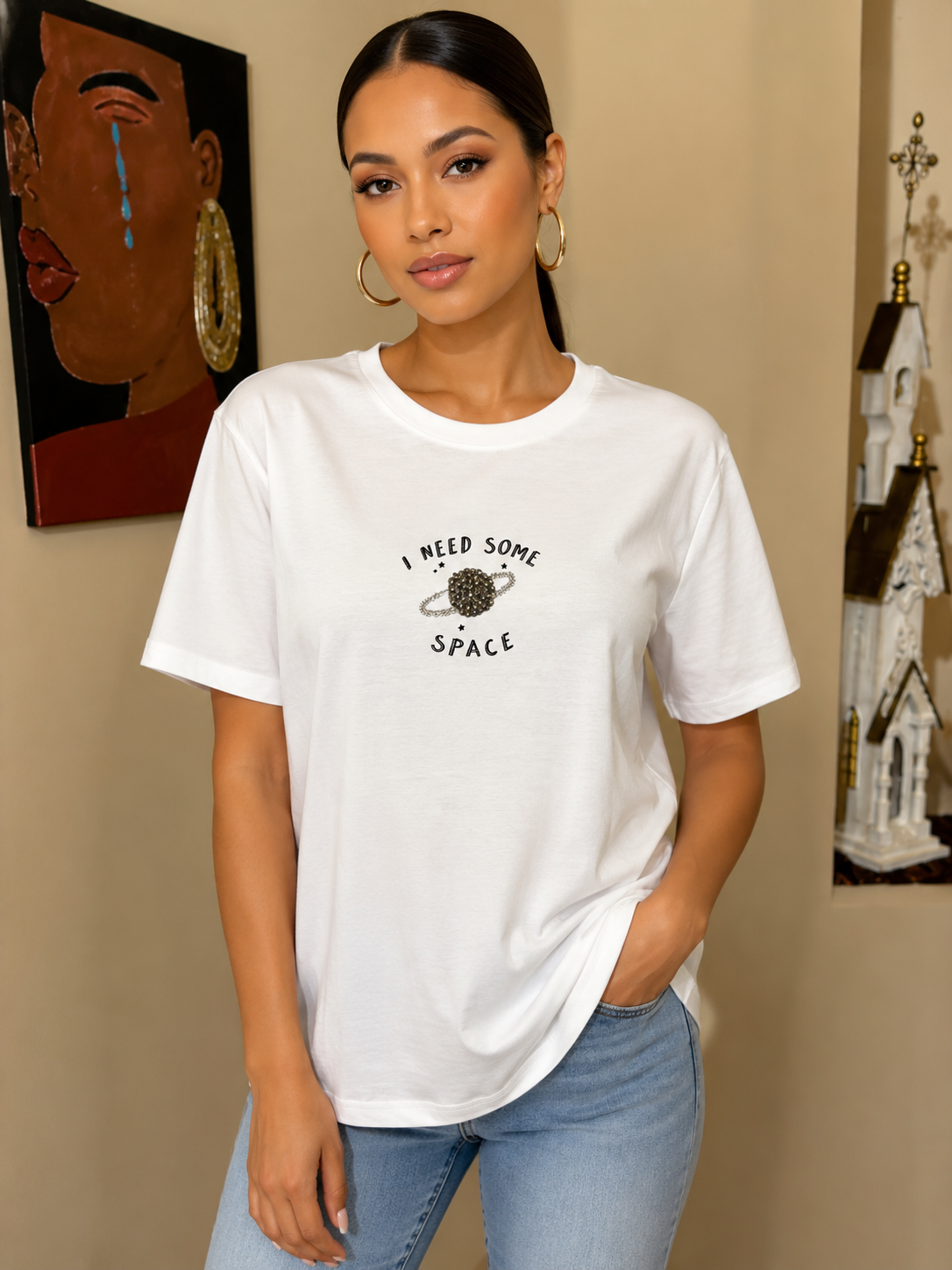 I Need Some Space Rhinestone TShirt