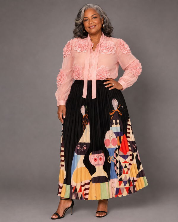 Pleated Plus Skirt
