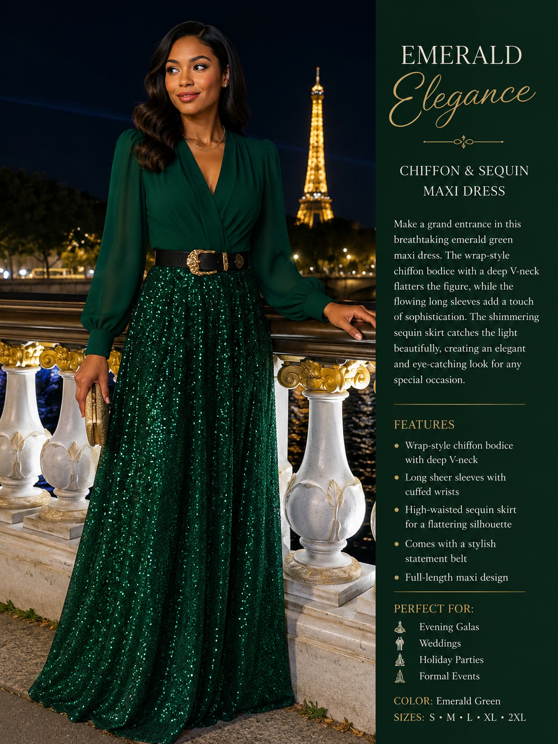 Emerald Elegance Jumpsuit