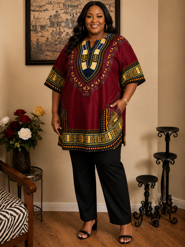 Dashiki 6X Dark Red
