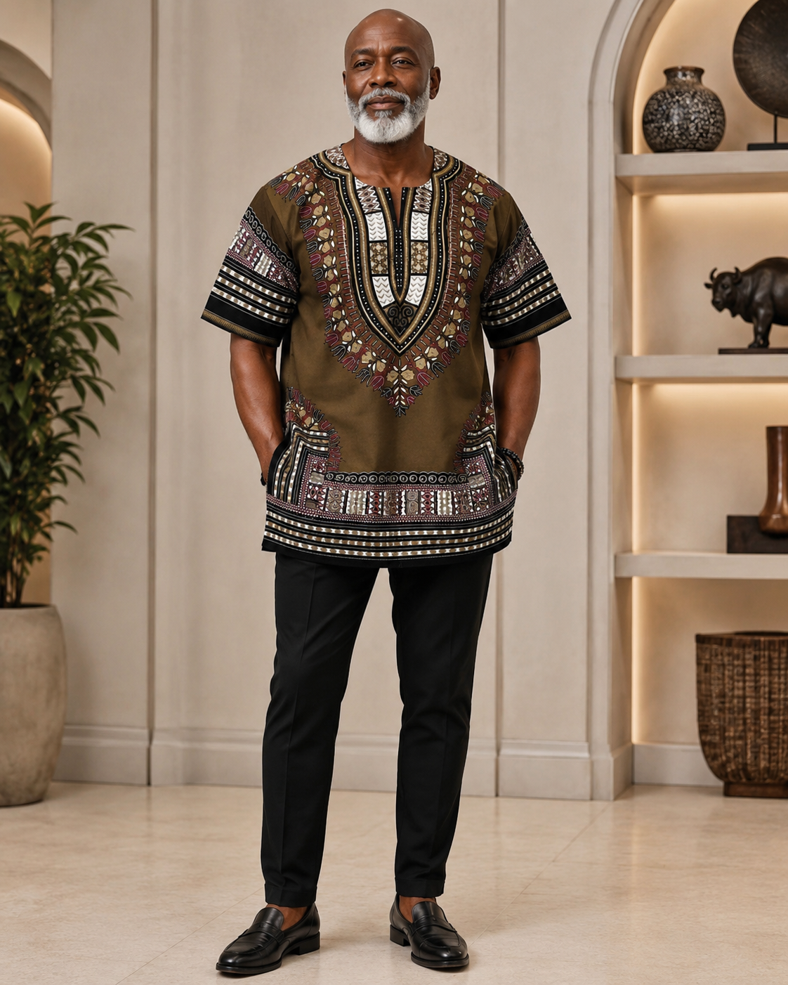 Brown Dashiki 2XL