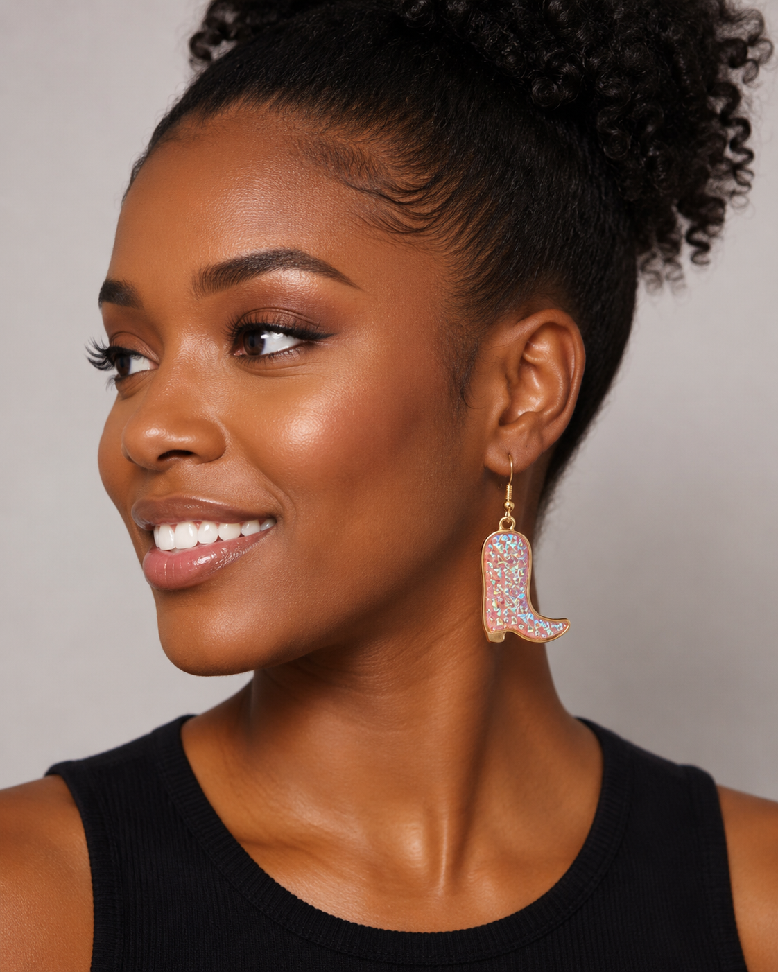 Sparkle Western Boot Earrings