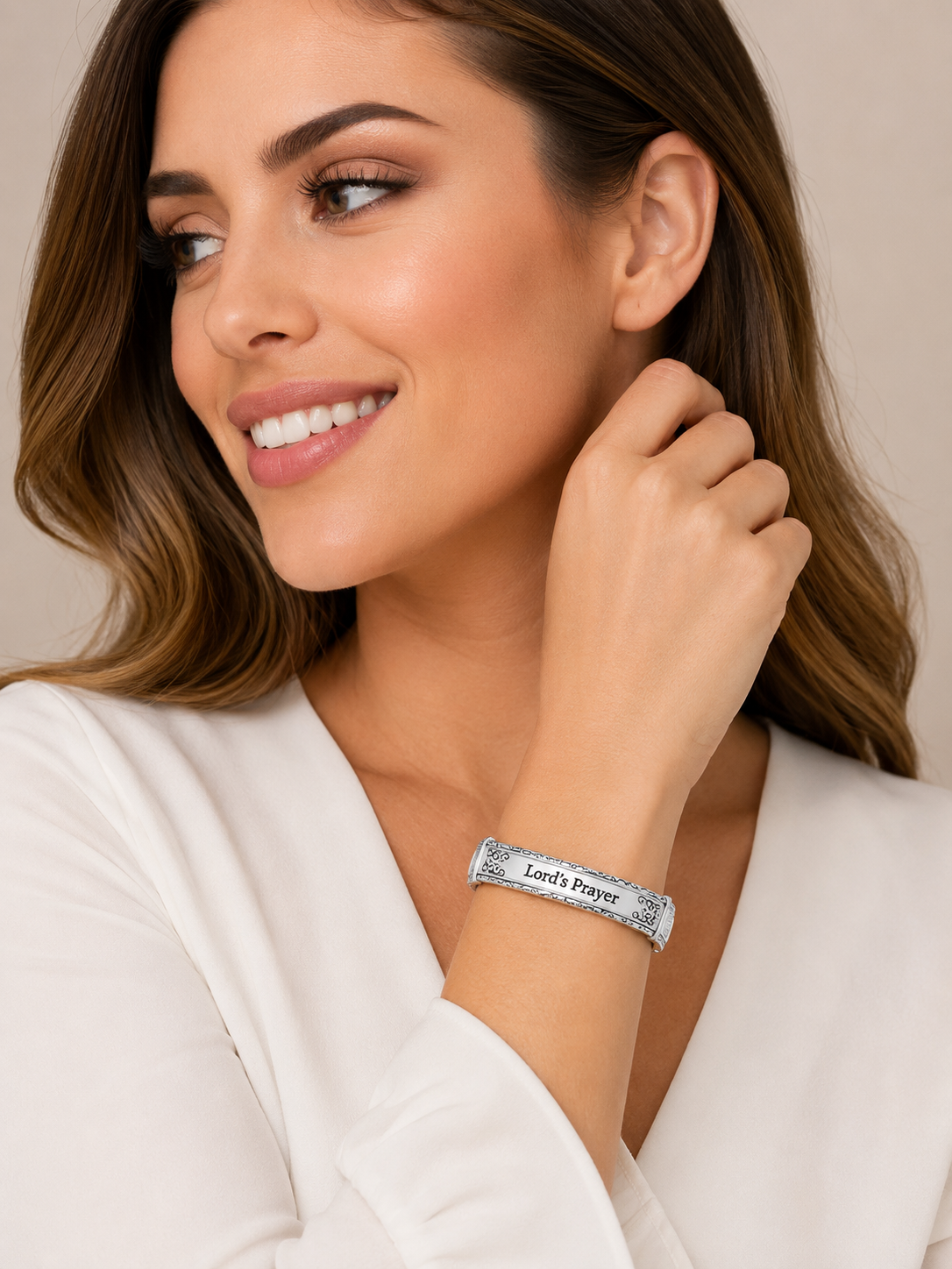 Lord’s Prayer Inspirational Stretch Bracelet