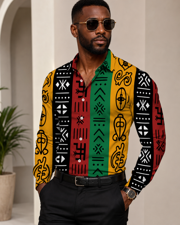 African Tribal Shirt for Men