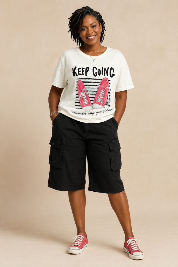 Black Utility Shorts